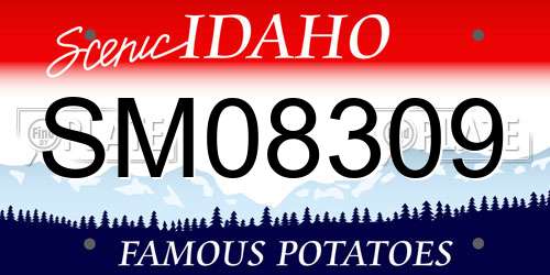 SM08309 Idaho License Plate