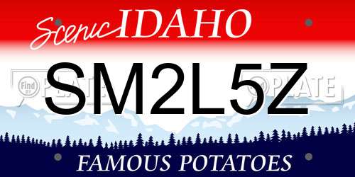 SM2L5Z Idaho License Plate