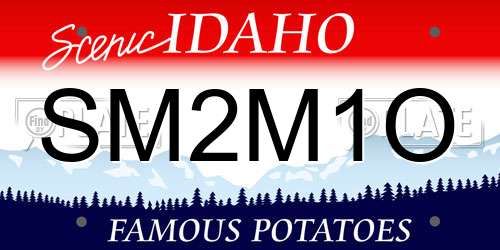 SM2M1O Idaho License Plate