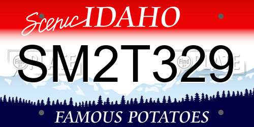 SM2T329 Idaho License Plate