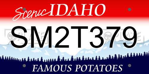 SM2T379 Idaho License Plate