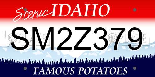 SM2Z379 Idaho License Plate