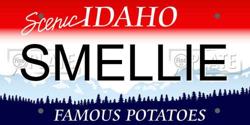 SMELLIE Idaho License Plate