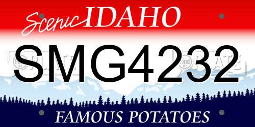 SMG4232 Idaho License Plate