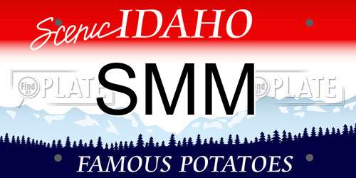 SMM Idaho License Plate