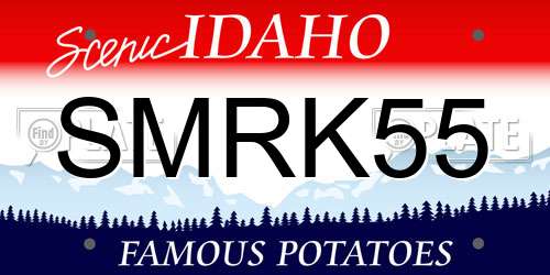 SMRK55 Idaho License Plate