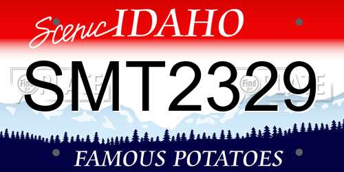 SMT2329 Idaho License Plate