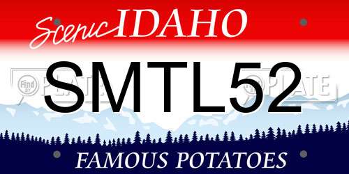 SMTL52 Idaho License Plate