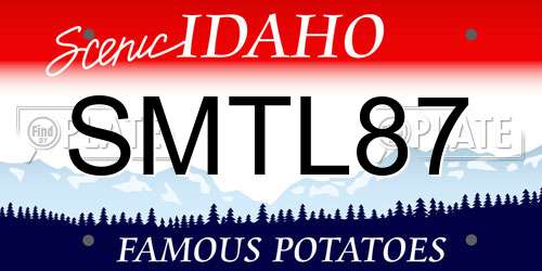 SMTL87 Idaho License Plate