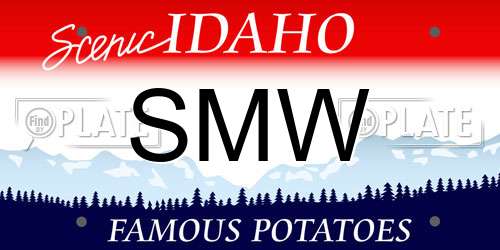 SMW Idaho License Plate
