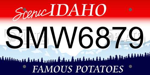SMW6879 Idaho License Plate