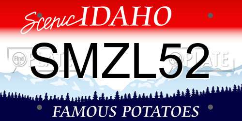 SMZL52 Idaho License Plate