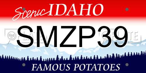SMZP39 Idaho License Plate
