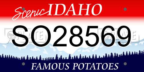 SO28569 Idaho License Plate