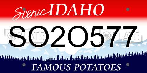 SO2O577 Idaho License Plate