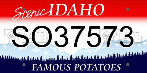 SO37573 Idaho License Plate