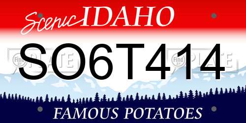 SO6T414 Idaho License Plate