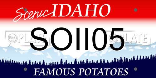 SOII05 Idaho License Plate