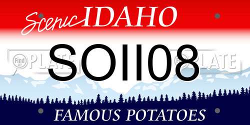 SOII08 Idaho License Plate