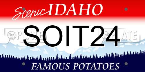 SOIT24 Idaho License Plate