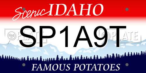 SP1A9T Idaho License Plate