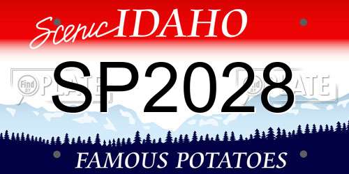 SP2028 Idaho License Plate