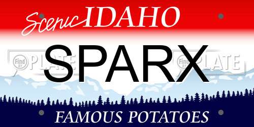 SPARX Idaho License Plate