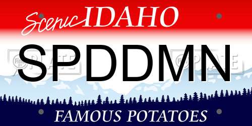 SPDDMN Idaho License Plate
