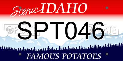 SPT046 Idaho License Plate