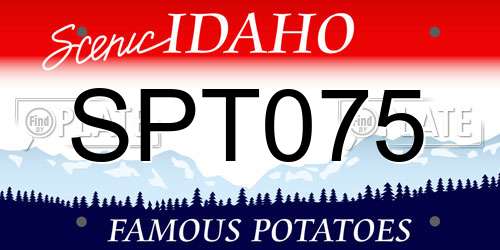 SPT075 Idaho License Plate