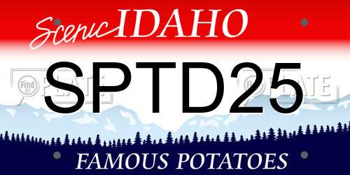 SPTD25 Idaho License Plate