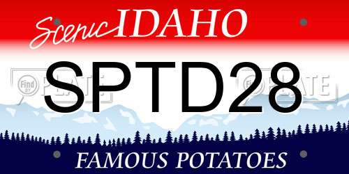 SPTD28 Idaho License Plate