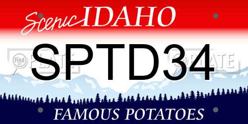 SPTD34 Idaho License Plate