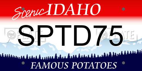 SPTD75 Idaho License Plate
