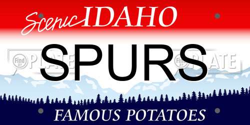 SPURS Idaho License Plate