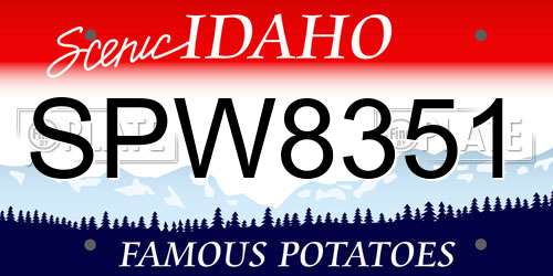 SPW8351 Idaho License Plate