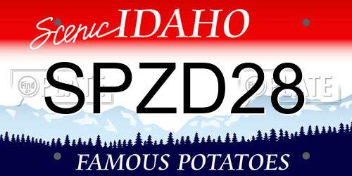 SPZD28 Idaho License Plate