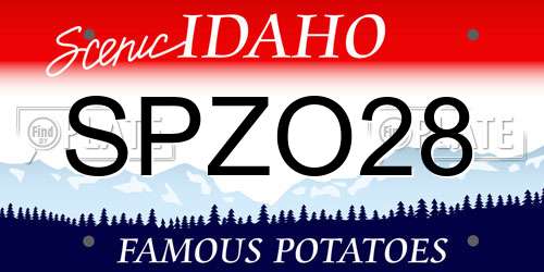 SPZO28 Idaho License Plate