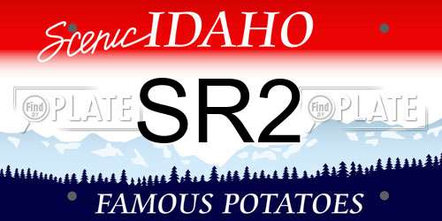SR2 Idaho License Plate