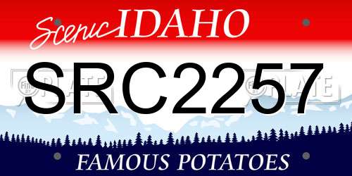 SRC2257 Idaho License Plate