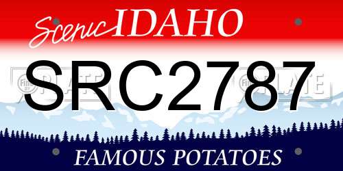 SRC2787 Idaho License Plate