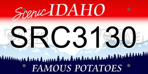 SRC3130 Idaho License Plate
