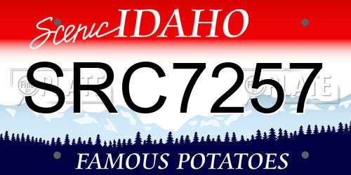 SRC7257 Idaho License Plate