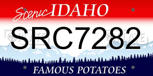 SRC7282 Idaho License Plate