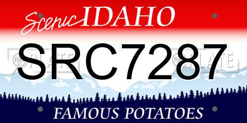 SRC7287 Idaho License Plate