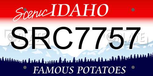 SRC7757 Idaho License Plate
