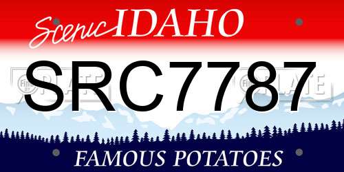 SRC7787 Idaho License Plate