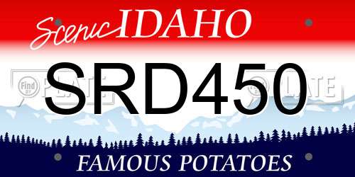 SRD450 Idaho License Plate