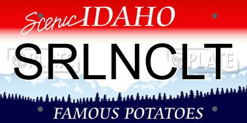 SRLNCLT Idaho License Plate