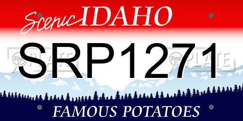 SRP1271 Idaho License Plate